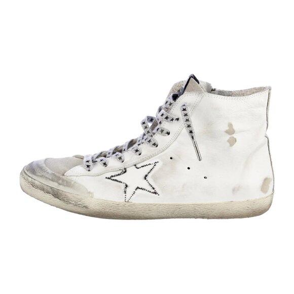 Golden Goose Francy Sneakers White Silver EU 46 US 13 Limited Edition - Picture 1 of 5